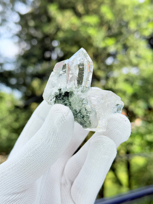 Clear Quartz With Chlorite