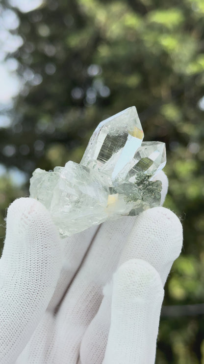 Clear Quartz With Chlorite